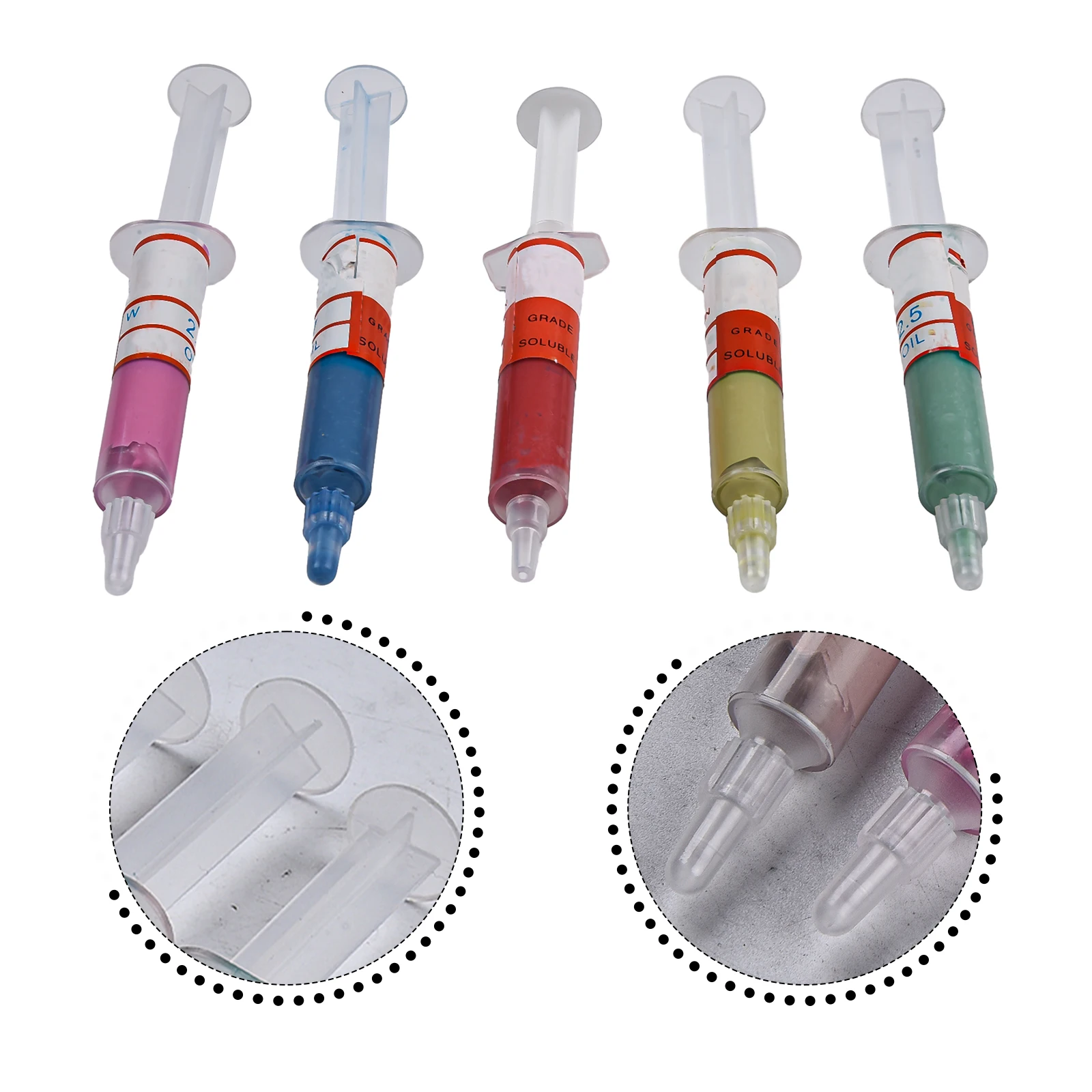 8/12pcs Diamond Abrasive Paste Composite Polishing Syringe Set 0.5-40 Um Polishing Lapping Tools For Glass Jade Amber Buffing