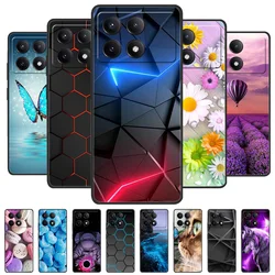 For Poco X6 Pro 5G Case PocoX6 Pro Luxury Phone Silicon Back Cover For Xiaomi POCO X6pro Pocox6pro Cases Protective Shell Capas