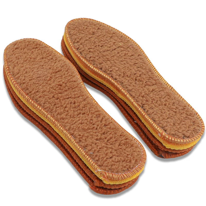 1Pair Thicken Plush Insoles Men Women Heating Shoe Pads Winter Warm Shoes Insole Sneakers Boots Shoe Sole Thermal Inserts