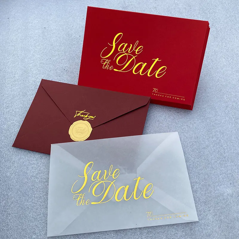 10pcs/lot Blank Translucent Envelope Customization Transparent Sulfuric Acid Paper Postcard Invitation Wedding Business Gift