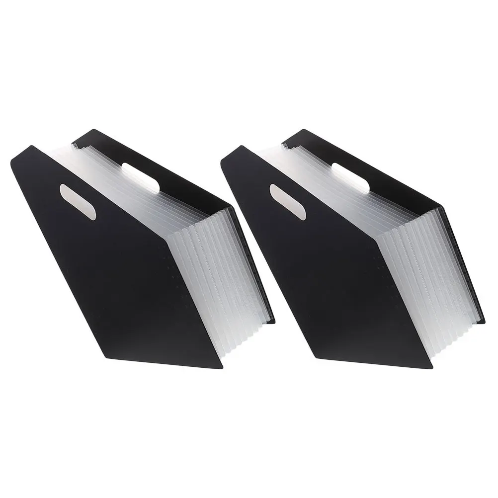 

2Pcs Accordion Folder Organizer Anti-Wear Office Home Travel Receipts Bills Classification Tidy Desk Tool