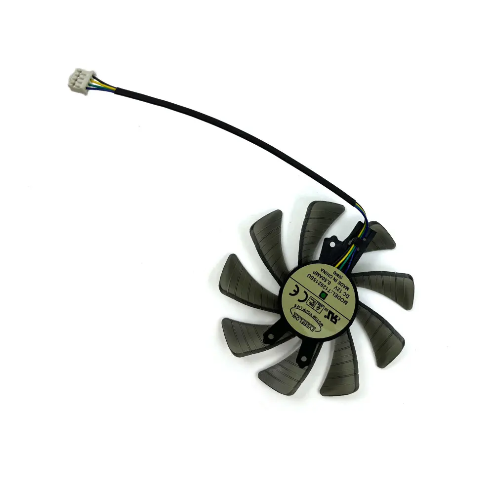 85MM 4PIN T129215DM/SM KFA2 GTX1050 OC GPU FAN For GALAXY GeForce GTX 1050 OC Graphics Card Fan Replacement Cooling Fan