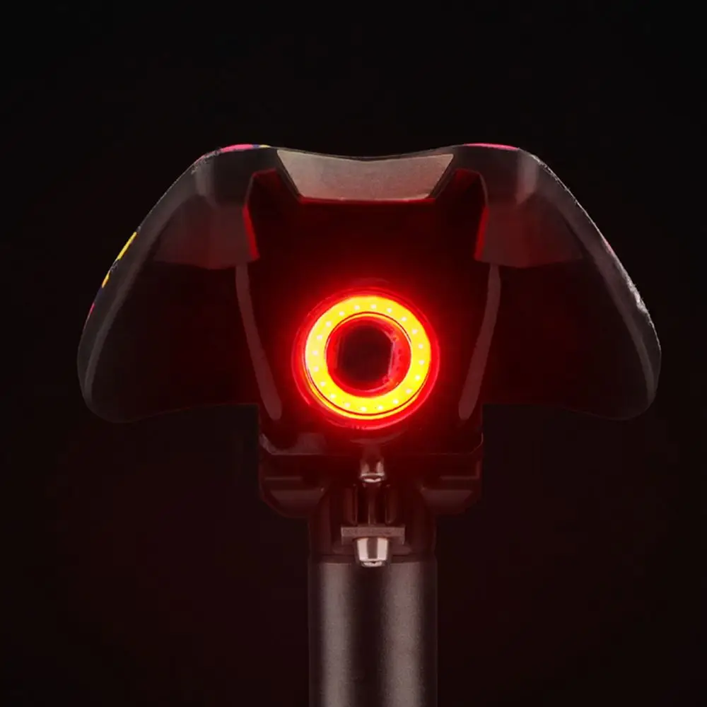 Auto Start Stop Brake Bicycle Tail Rear Light IPX6 Cycling Accessory Speed Induction Brake Light USB Charge Cycling Taillight