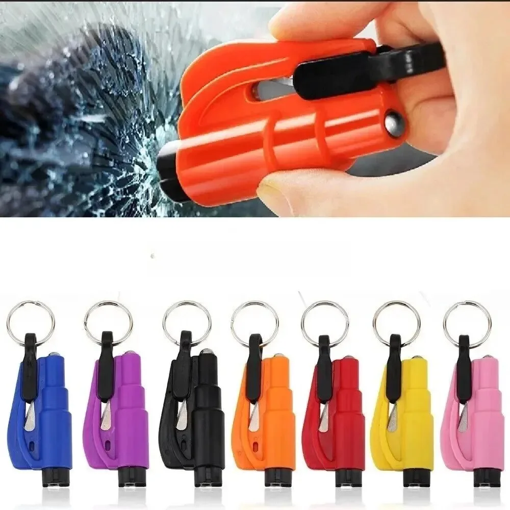 Car Safety Hammer Auto Emergency Glass Window Breaker Seat Belt Cutter Life-Saving Car Emergency Escape Hammer Survival Whistle