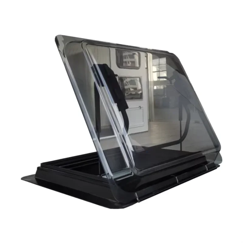 

Low price heat preservation double pane RV camper skylight with remote control light caravan sunroof