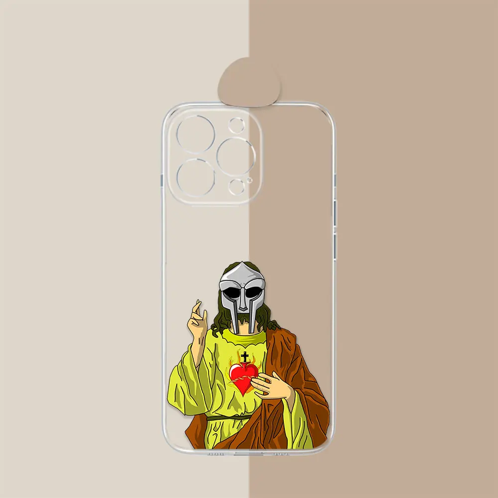 Hop Rap MF DOOM Rapper Phone Case For Samsung Galaxy S24Ultra S20 S21 S22 S23 Fe S10 Plus Note 20 24 Ultra 5G Transparent Cover