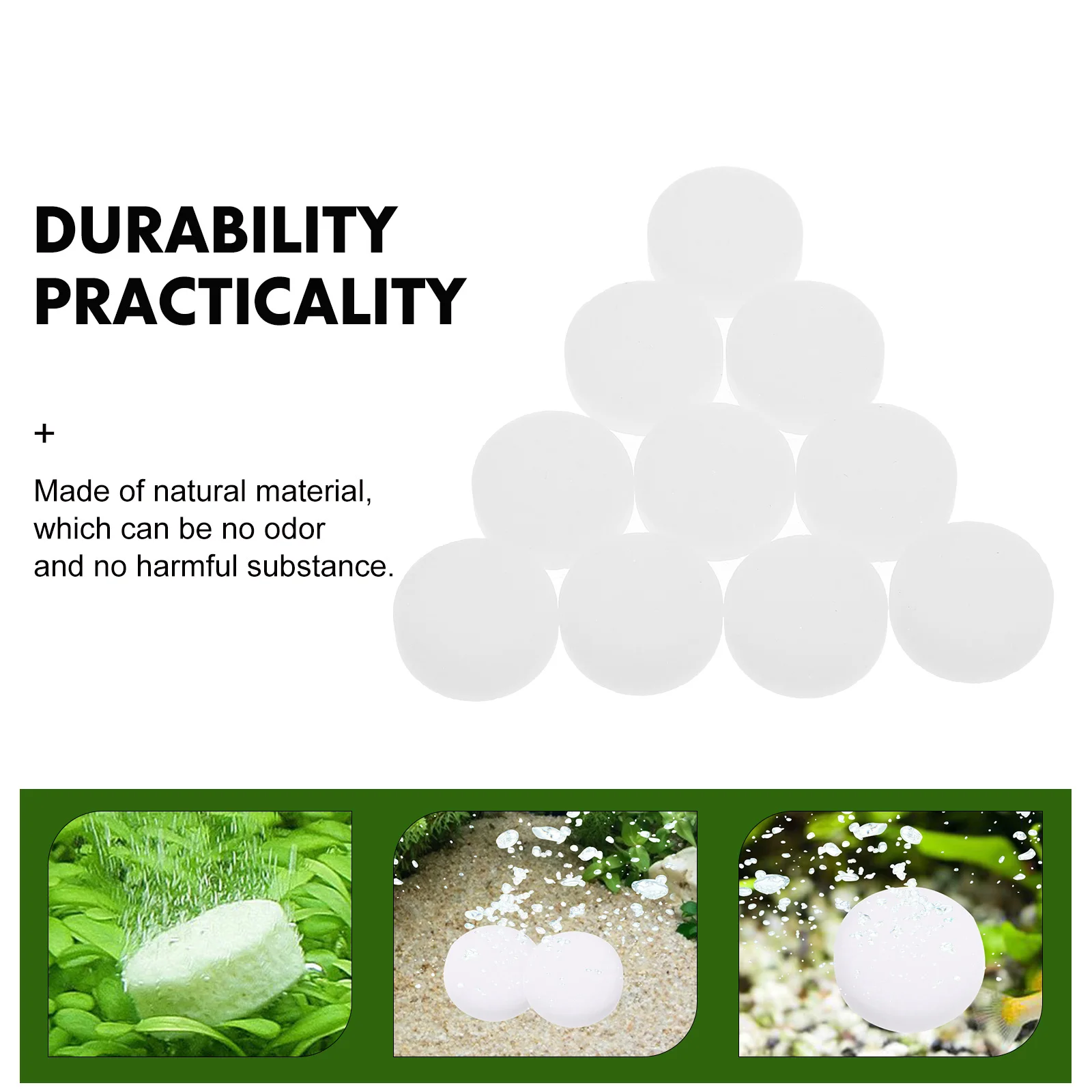 

1 Bag Tablet For Aquarium Co2 Supplement Water Grass Enhancer Fish Tank Care Effective Aquarium Supply Convenient Co2 Solution