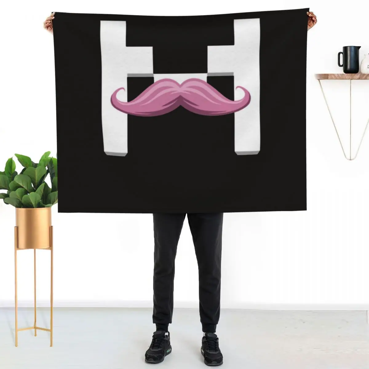

Markiplier logo Throw Blanket Warm Plush Fuzzy Blanket for Living Room