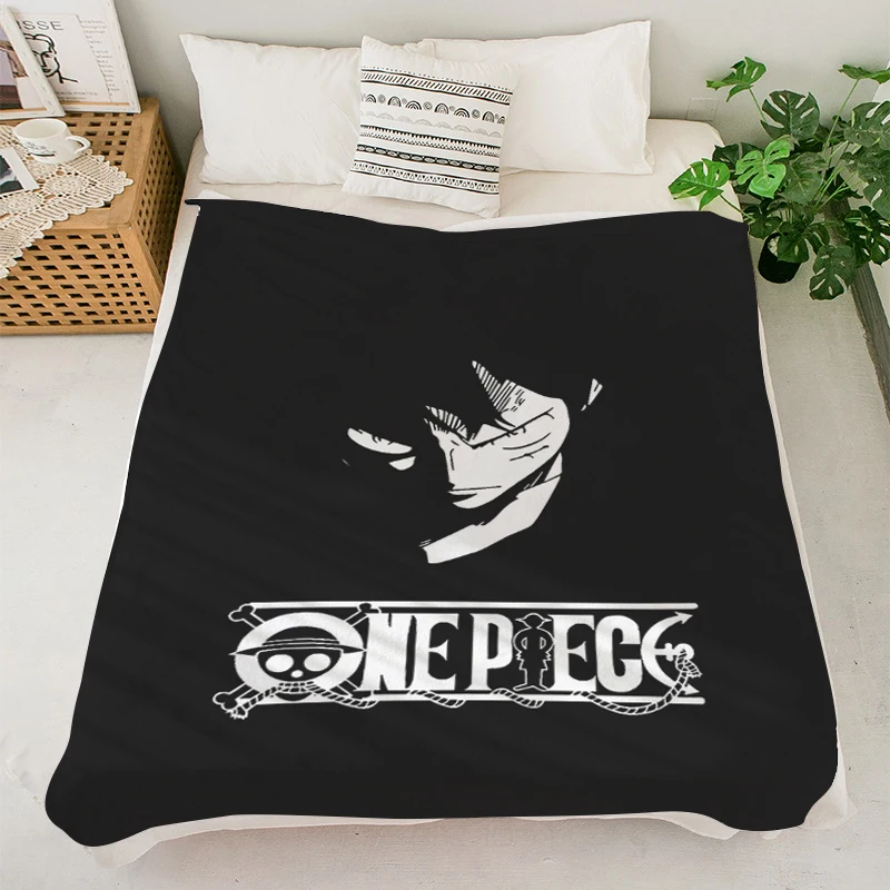 

Winter Blanket S-One Pieces Microfiber Bedding King Size Blanket Double Bed Blankets Downy Warm Sofa Knee Camping Anime Blanket