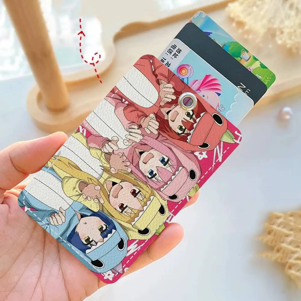 

Брелок-держатель для карт (банковских, проездных, ID) в стиле аниме Bocchi The Rock, брелок для ключей, брелок для пропусков в двери, чехол для ID-карт