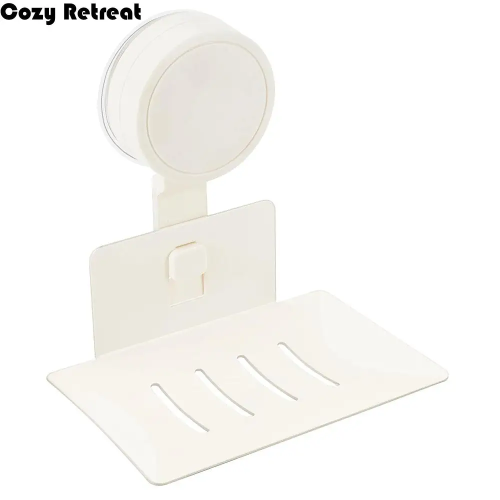 

Многоразовая мыльница на присоске для душа, настенный держатель для мыльной губки без удара, сливная коробка, серая, бежевая мыльница для ванны