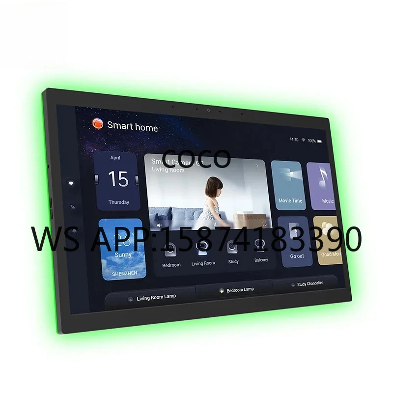 Industrial Grade Wall Mount RJ45 Touch Screen Control Tablet RK3566 for Factory Hotel Smart Home Automation System