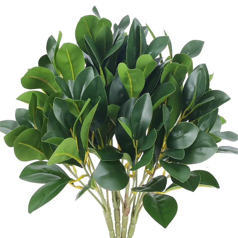 Artificial Shrubs Plants Fake Eucalyptus Leaves Stems Greenery Branches for Garden Home Wedding Courtyard Outdoor Office Decor