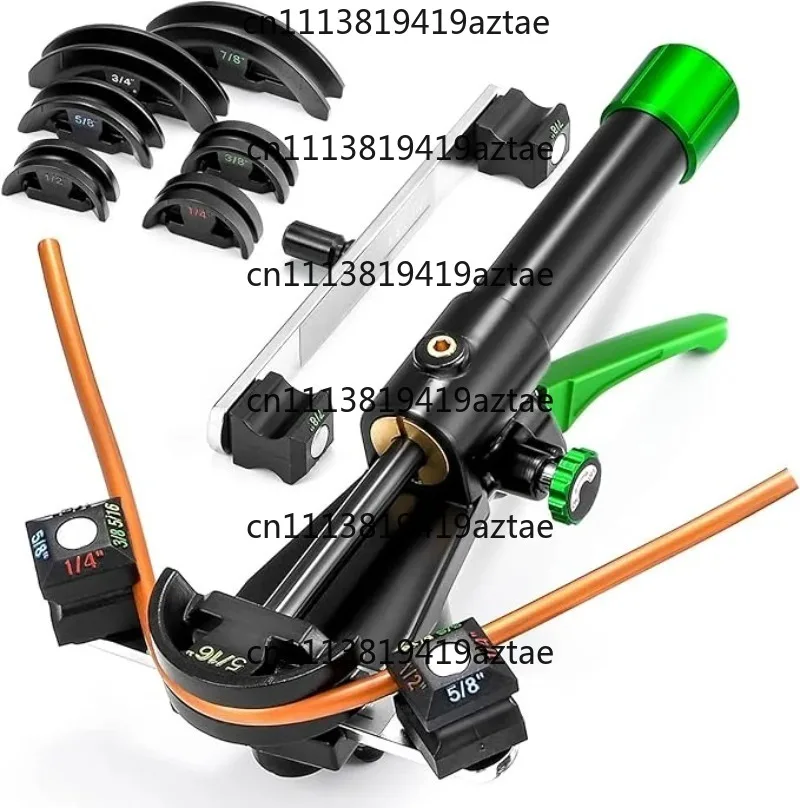90° Hydraulic Copper Pipe Bender Kit for 1/4-7/8 HVAC Tubing  7 Dies Included