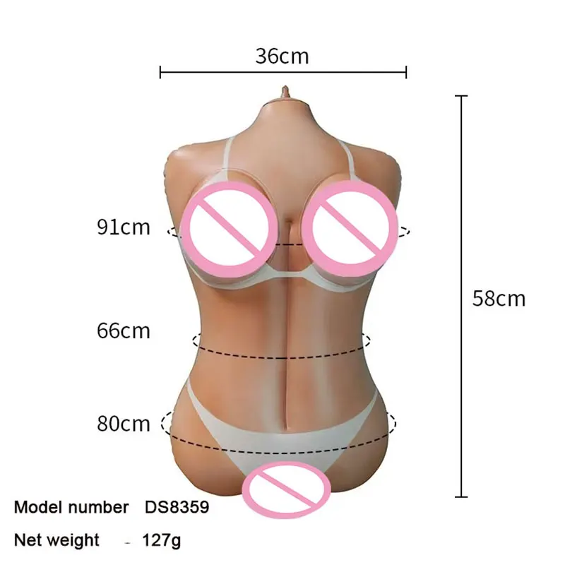 Sexy Swimsuit Inflatable Half-body Sex Doll Easy To Store And Clean Removable Vagina Masturbator Sex Toy For Man Adult Products