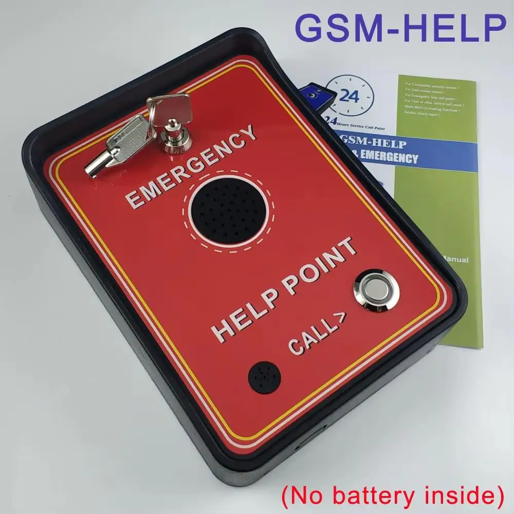 GSM manos libres audio intercomunicador alarma emergencia ayuda a llamadas teléfono puerta corredera puerta de garaje control de acceso seguridad de fábrica
