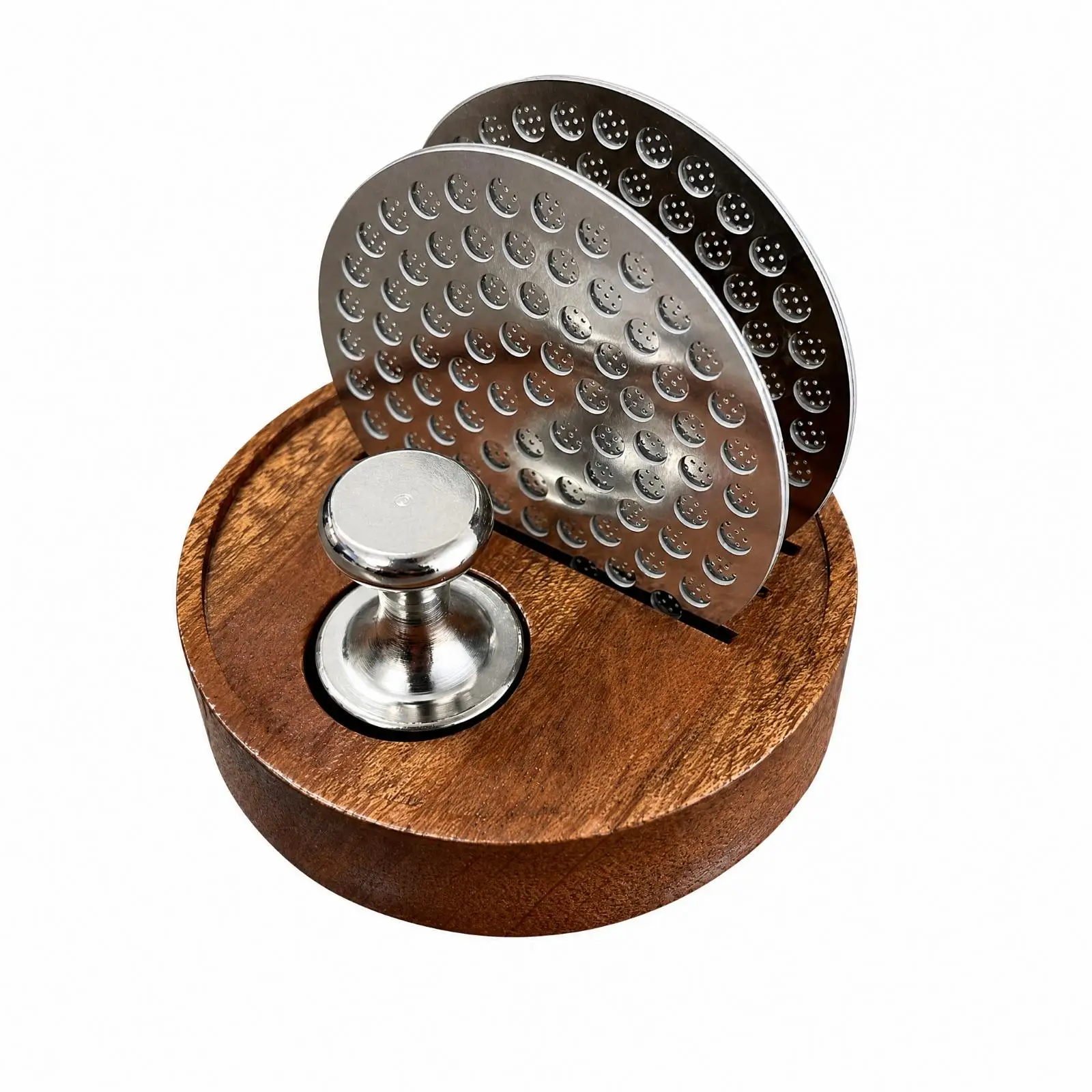 Espresso Distribution Screen Holder Circular Separator Storag 304 Stainless Steel Coffee Accessories Organizer for Home Barista