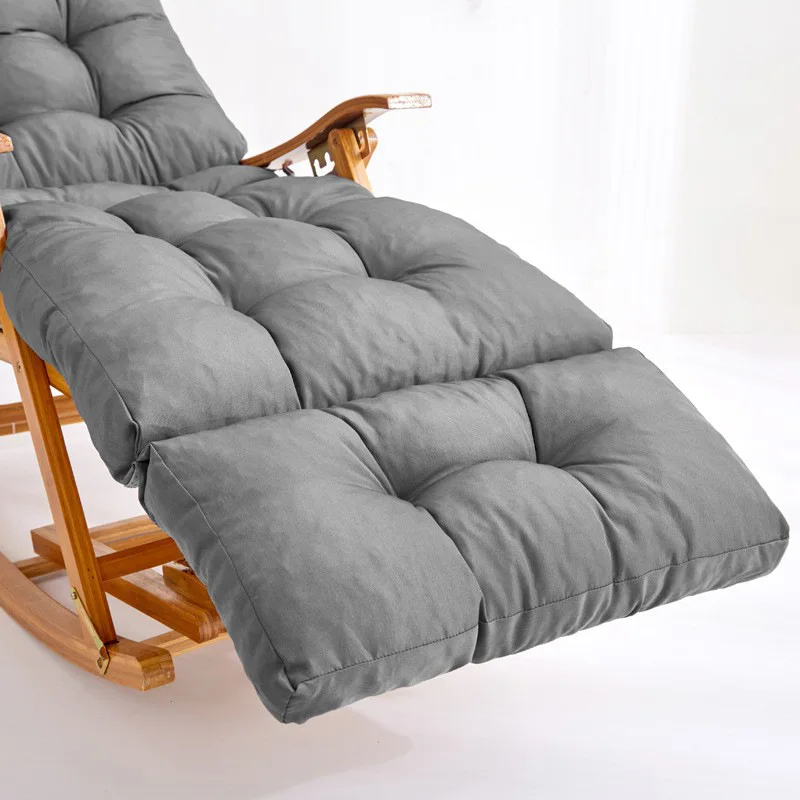 Sun Lounger Cushion Thick Garden Recliner Chair Cushion Double Anti-Slip Outdoor Patio Beach Chair Cushion (No Chairs),190X55CM
