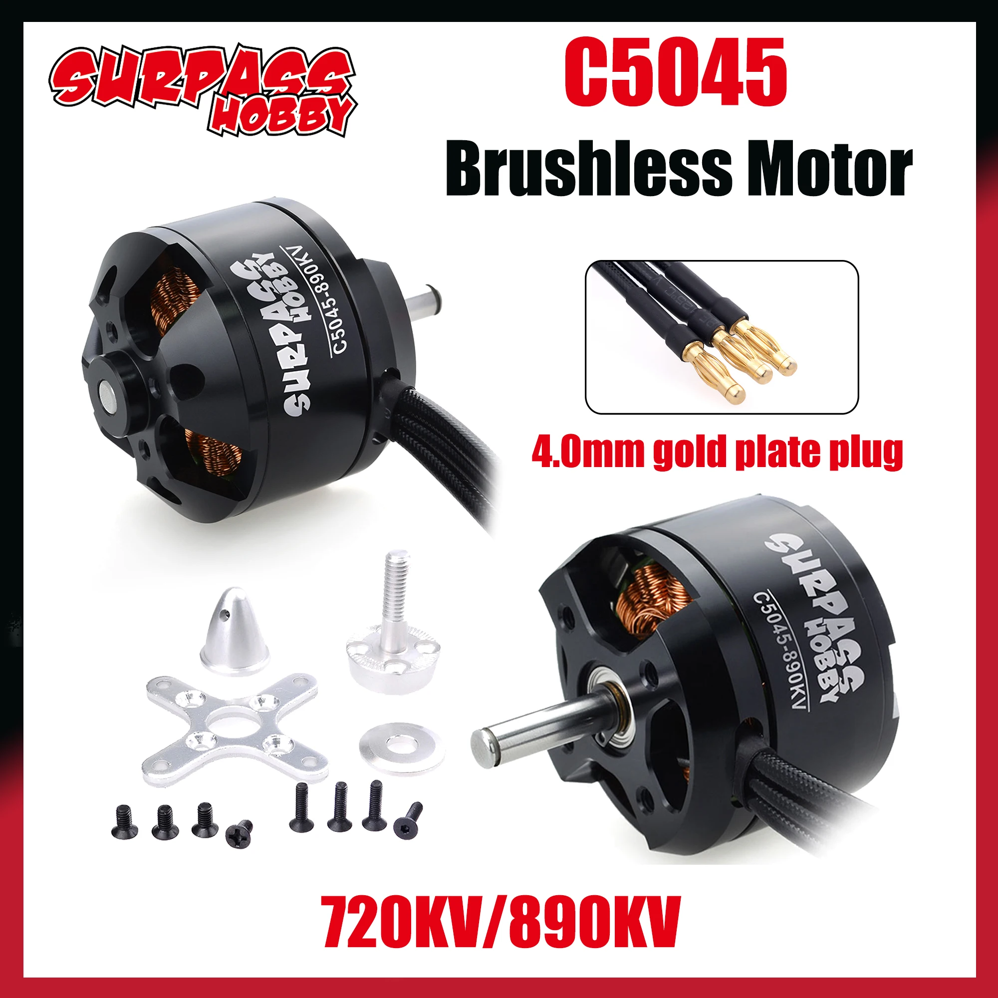 

Surpass Hobby C5045 720KV 890KV Outrunner Brushless Motor for RC Fixed Wing Quadcopter Multicopters Plane Aircraft Drone Parts