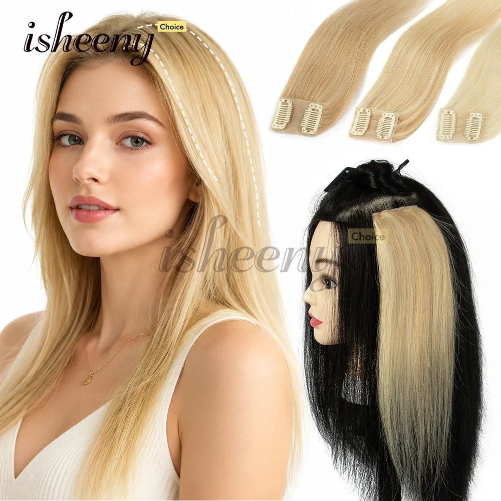 Haarverlängerung mit Clips, 30 cm, glattes, synthetisches Haar mit 2 Clips, einfach anzubringen, für Damen, sofortiges Volumen.