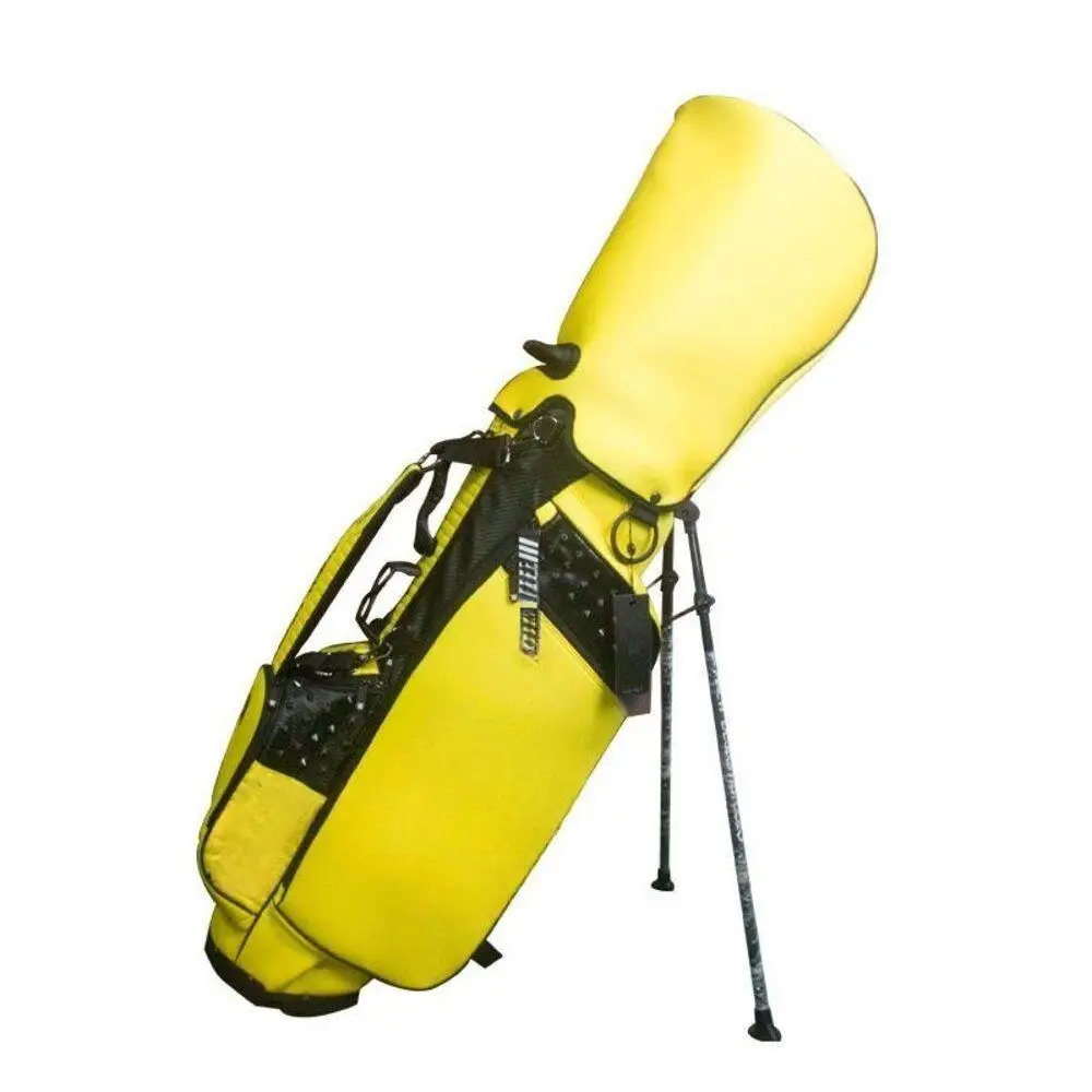 Multifunction Golf Stand Bag High Quality Fashion Outdoor Sports Bag Large Capacity Women Men Portable Bracket Bag,White,Yellow