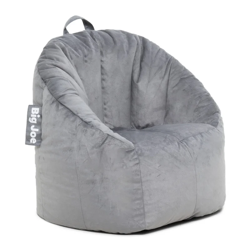 Joey Bean Bag Chair Plush Comfortable Kids Teens Room Soft Durable Lightweight Refillable Versatile Furniture Relaxation Fun