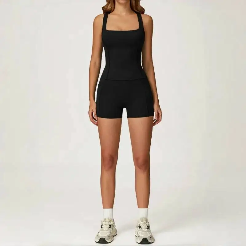 

Women S Nude Yoga I Shaped Beautiful Back Slimming Exercise Set Outdoor Sports Running And Leisure Fiess Suit