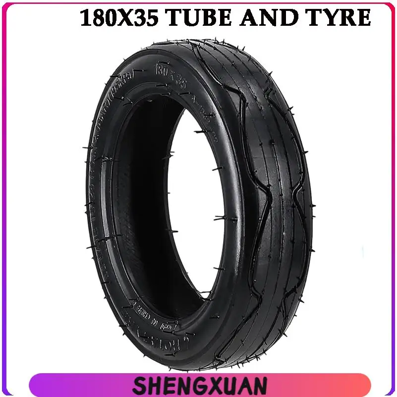 7-inch Size 180x35 Inner Tube & Outer Tire, Ideal Replacement for Baby Strollers, Children's Cars, Medical Wheels Handcarts