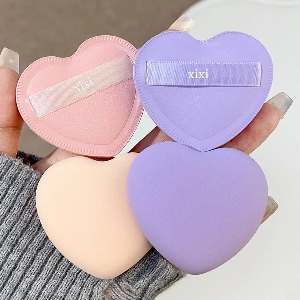 Heart Shaped Powder Puff New Super Soft Concealer Beauty Makeup Tools Liquid Cream Powder Cosmetic Sponge for BB Cream