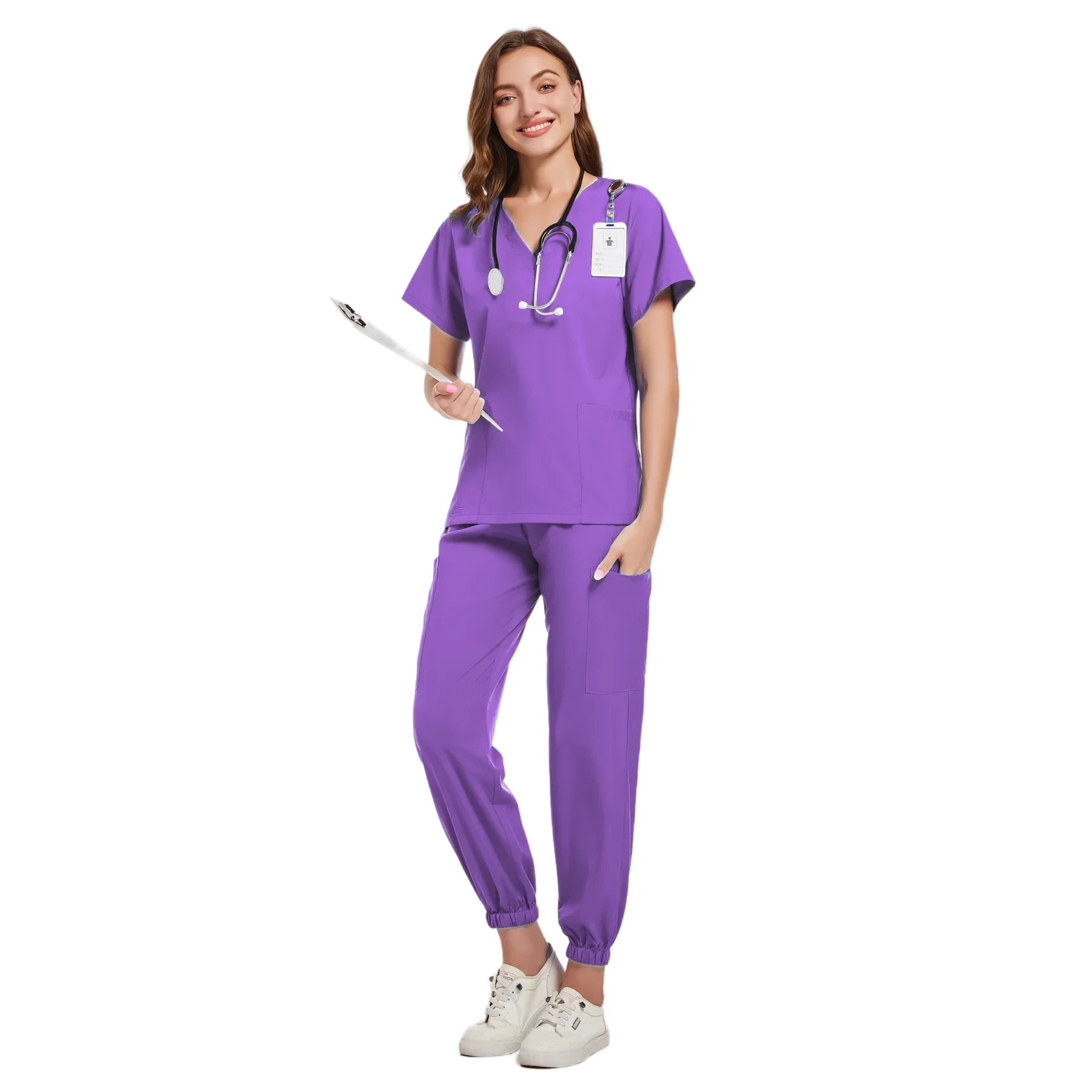 New Nurse Uniform Woman Hospital Doctor Men's Medical Sweatshirt Nursing Pants Unisex Workshop Uniforms Beauty SPA Work Clothes