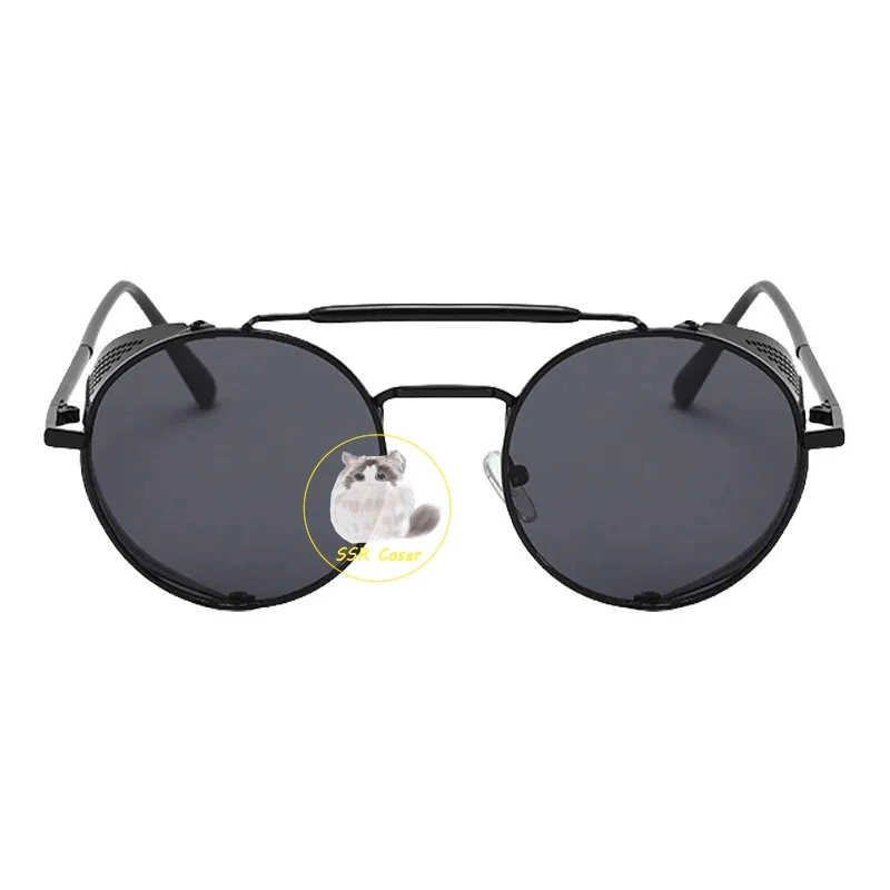 Gute Vorzeichen Teufel Crowley David Tennis Cosplay Brille Steampunk Retro Brillen Sonnenbrille Männer Frauen Requisiten Zubehör