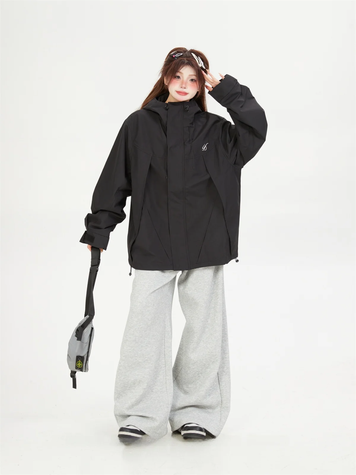 Premium Windproof Outdoor Hooded Jacket 2026 New Women's Couple Forest System Workwear Outer Spring Autumn Trend