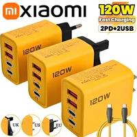 Xiaomi 120W Fast Fast Charger Type-C Quick-Charge 3.0 USB Charger Adapter PD USB Charger Fast Charging For iPhone Samsung Xiaomi