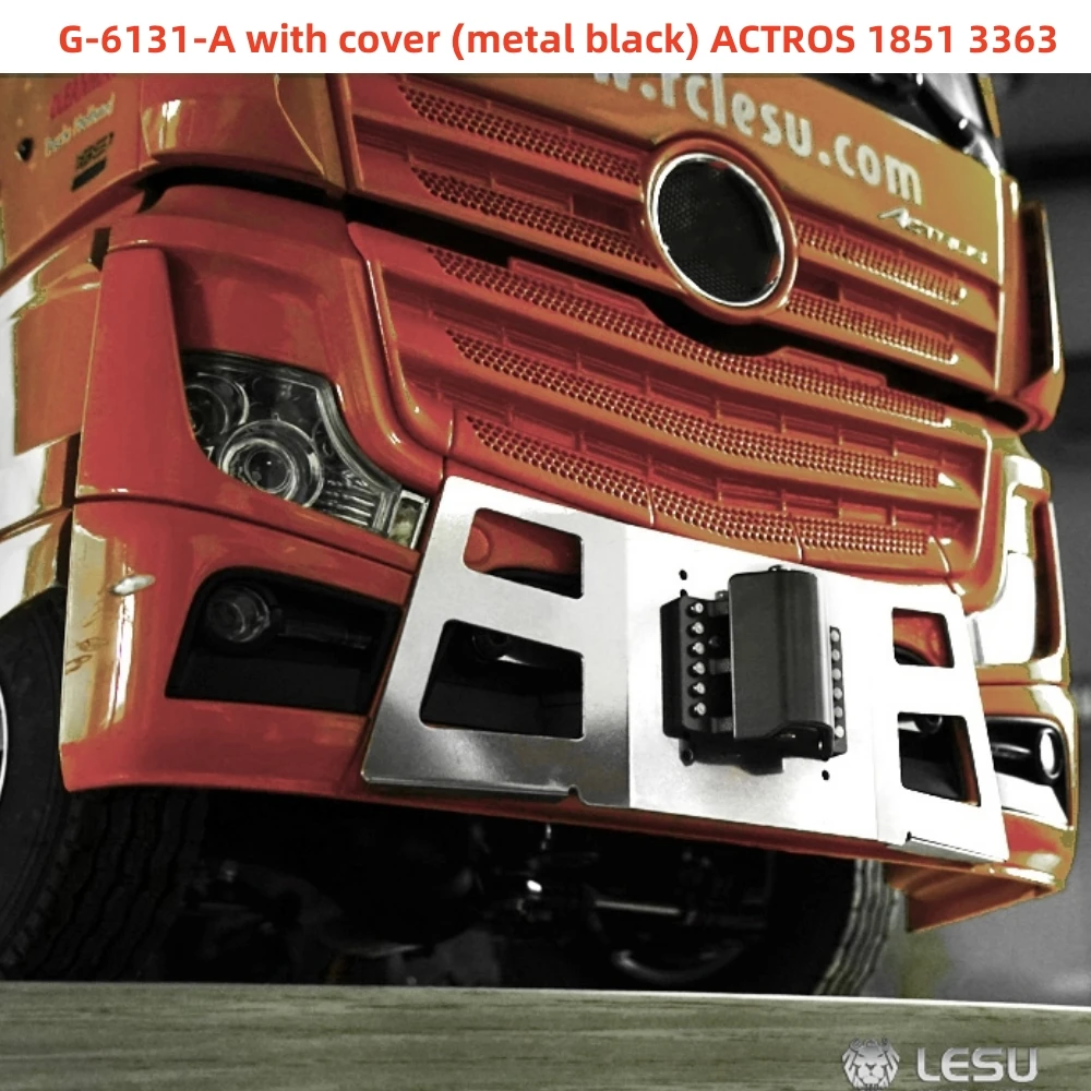 

Передний крюк-бампер, металлический G-6131 для 1/14 Tamiya RC Benz ACTROS прицепа 1851, высокая крыша 3363, детали игрушек с дистанционным управлением