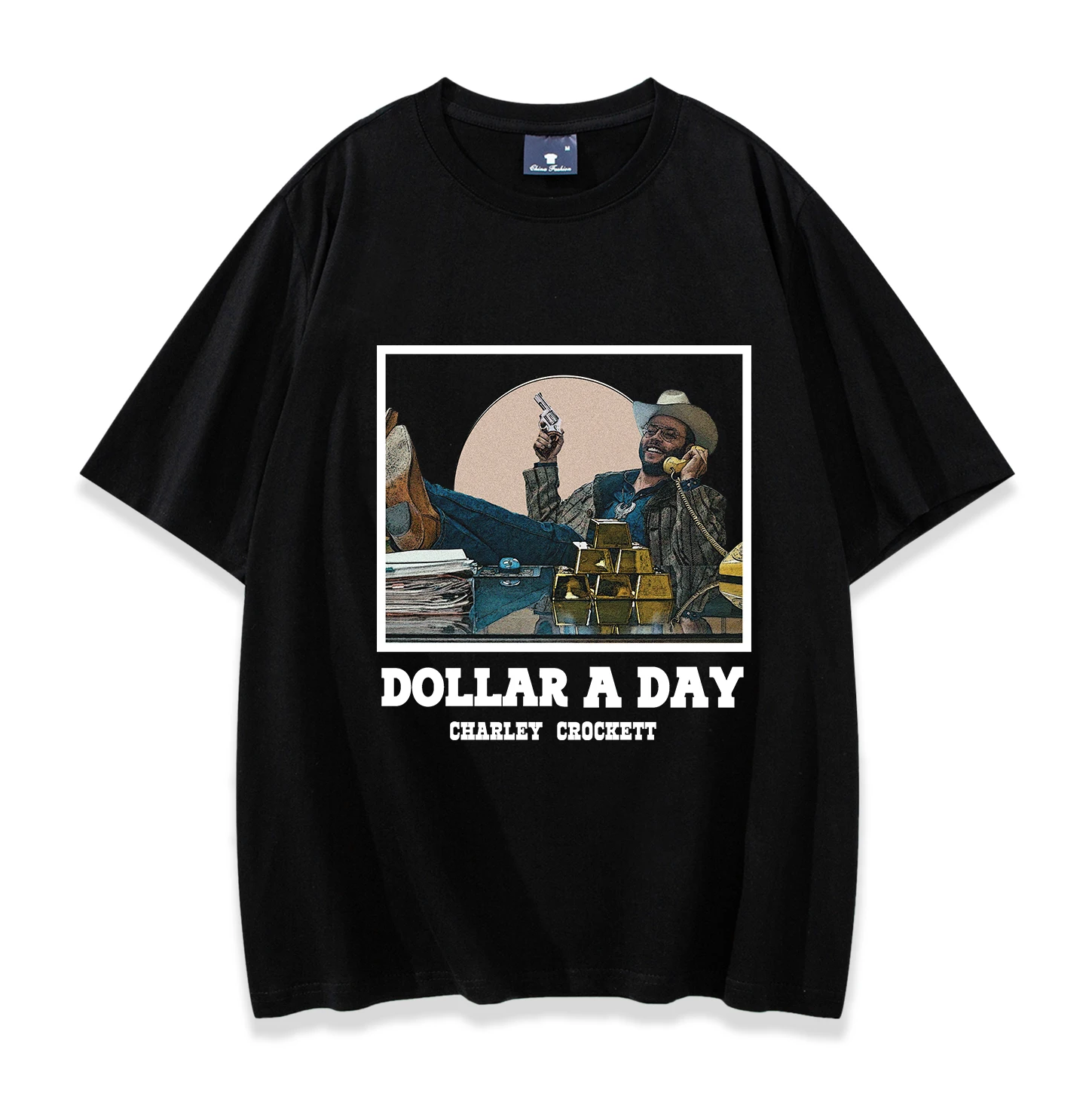 

Футболка с альбомом Charley Dollar A Day, забавная рубашка Charley для мужчин и женщин, уличная одежда с короткими рукавами, топы в стиле хип-хоп, одежда Y2K