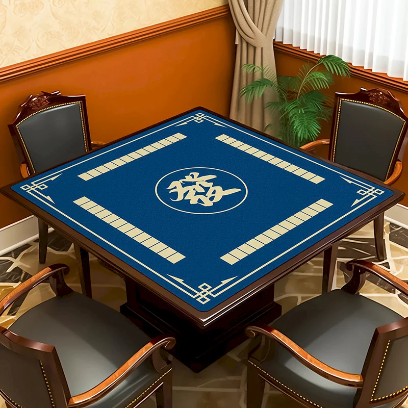 VIKAMA Home Mahjong Anti Slip Shock Absorbent Silent Game Anti Wrinkle Square Tablecloth Indoor Game Mat Home Decoration