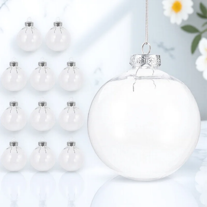 ลูกบอลประดับต้นคริสต์มาส 12 ชิ้น ของตกแต่งงานปาร์ตี้คริสต์มาส ของตกแต่งเทศกาล ของประดับต้นคริสต์มาส ลูกบอลคริสต์มาส