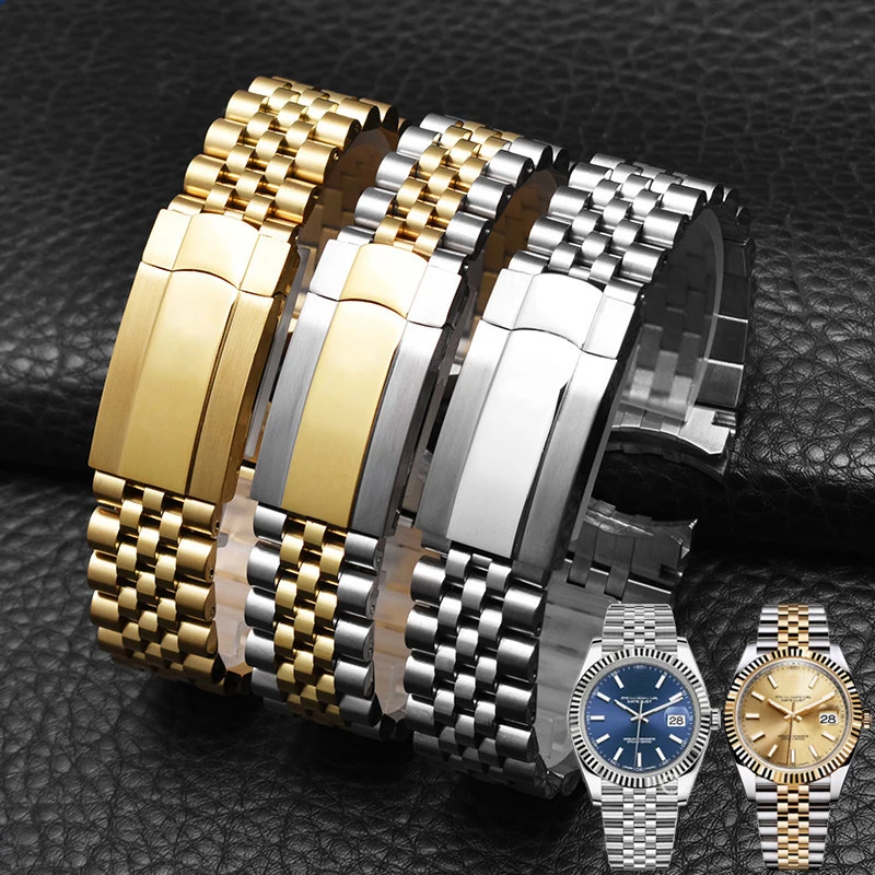 Watch Bracelet watch Band 20mm 21mm for Rolex Oyster Perpetual Datejust DAYTONA SUBMARINER Stainless Steel Luxury Watch Straps