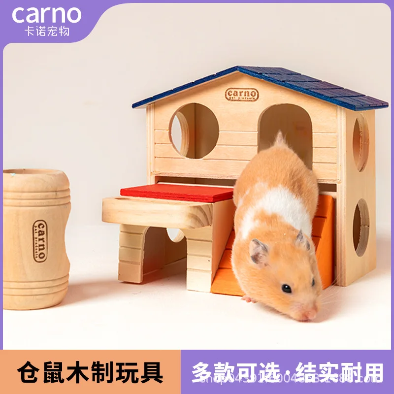 Wooden Hamster Platform Ramp Step Board Toy Small Pet Ladder Cage Habitat Exercise Enrichment DIY Landscape Setup Accessories