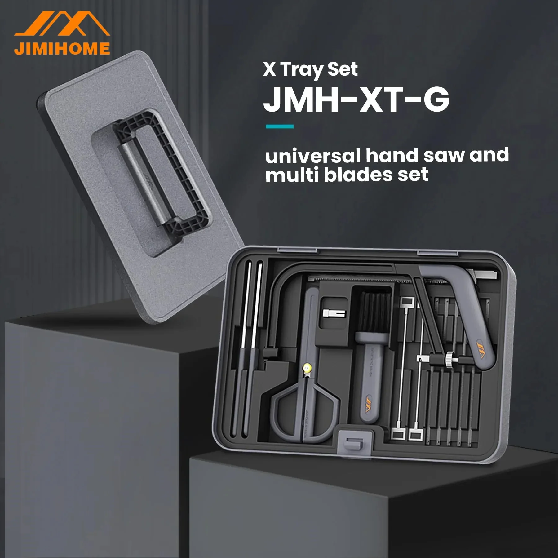 JIMIHOME X1-G  Small Hand Saw Set Multi-functional Tools Wood Cutting Hacksaw Frame with Plastic Handle Garden Saw Saw Hacksaw