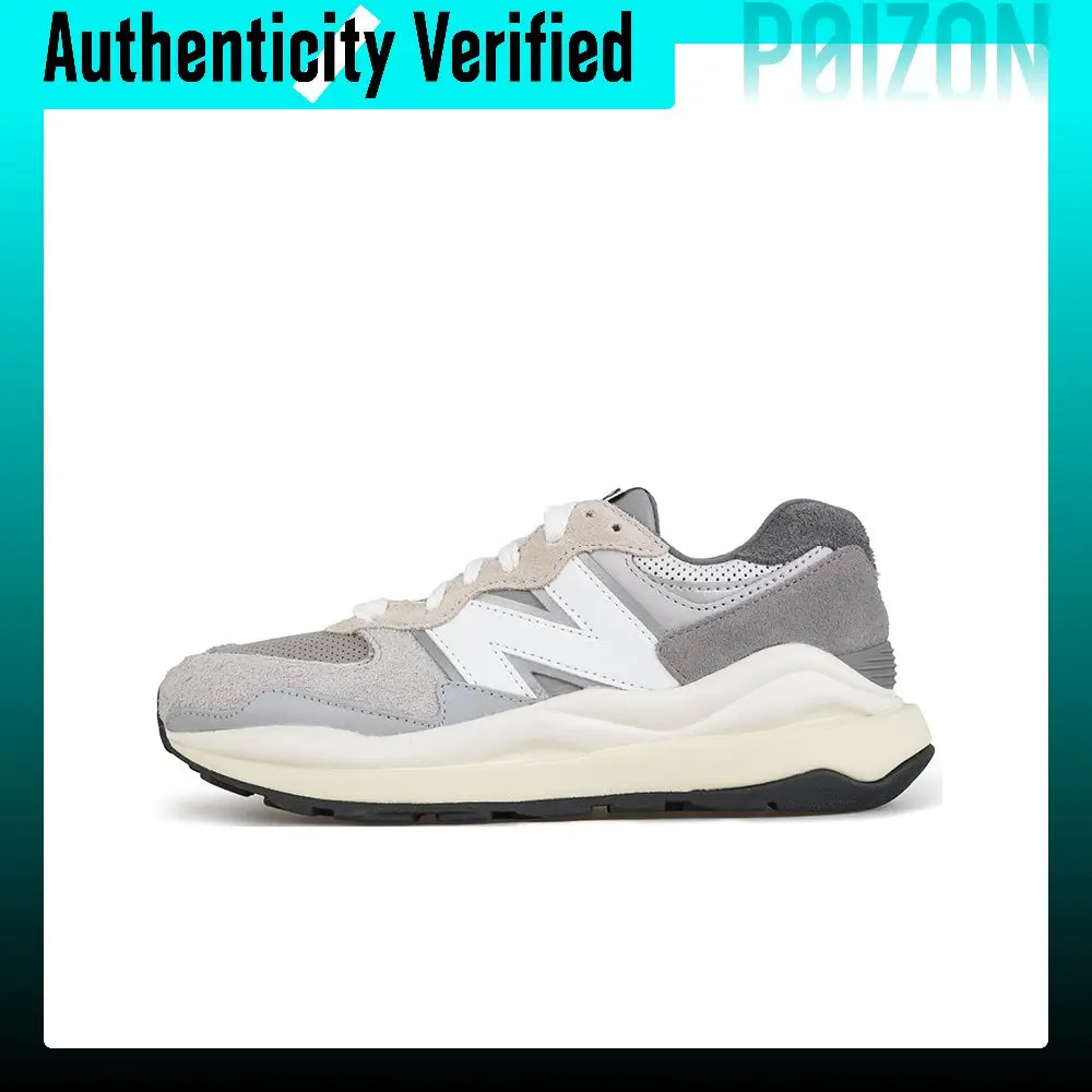 New Balance NB 5740 Breathable Low top Casual City Commuting Running Shoes Unisex Gray White M5740TA