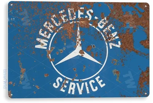 Servicetafel, Teile, Service, Autowerkstatt, Garage Blechschild A492
