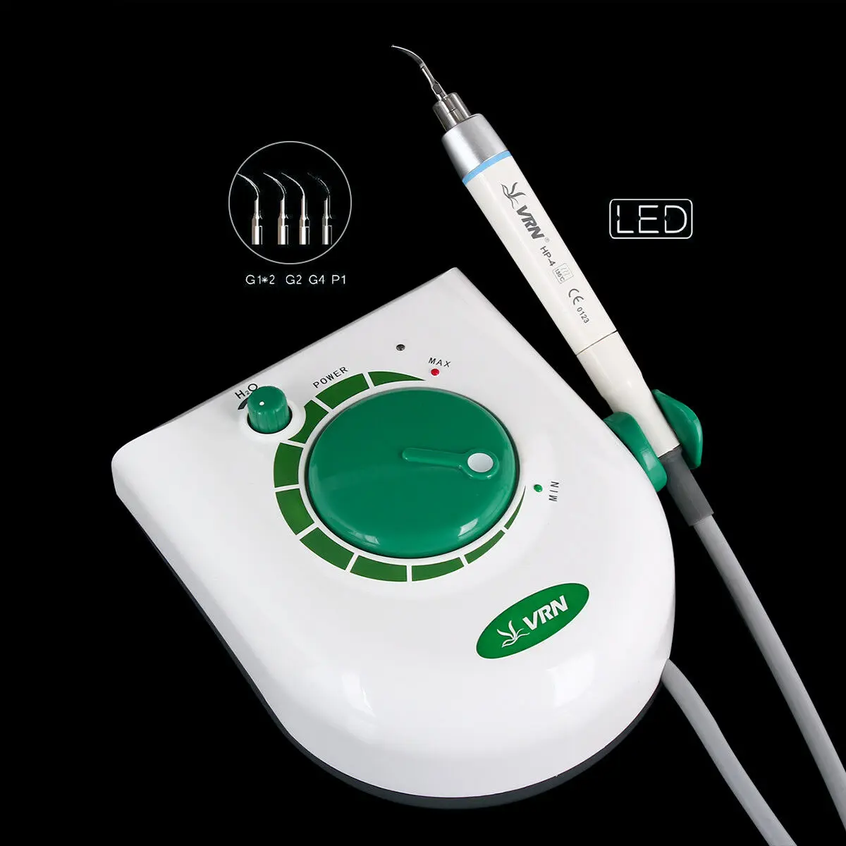 New Dental Ultrasonic Scaler Instrument With 5 Tips For Tooth Cleaning Dentistry Tools LED Scaling Perio Detachable Handpiece