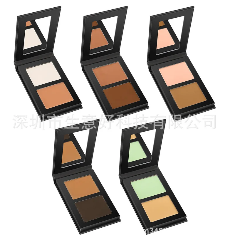

The Two-color Concealer Is Powder-free, Contouring, Waterproof, And Can Cover Facial Spots, Acne, And Dark Circles