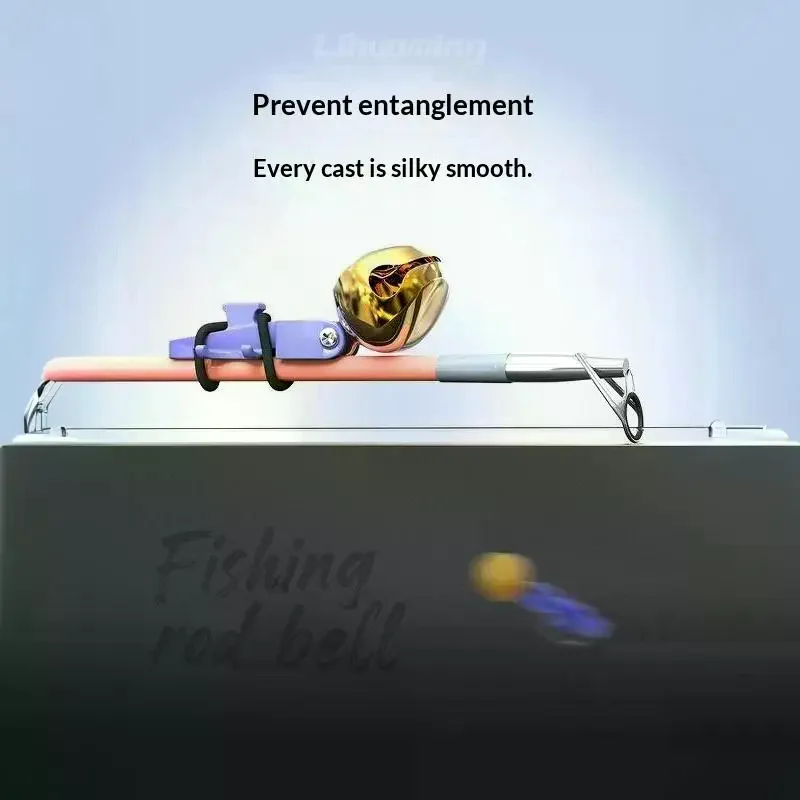 1Pc/5Pcs Fishing Bite AlarmBell Rod Clip Fishing Goods Bell Outdoor Pole Fish Bites Indicators Alarm Indicator Float Tackle