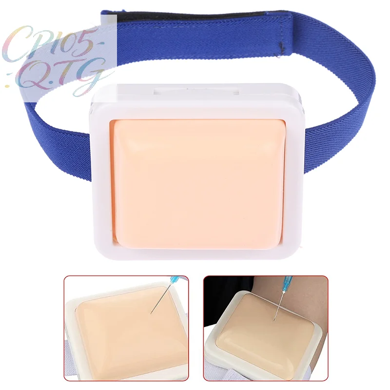 

1PC Wearable Intravenous Intramuscular Injection Training Pad Injection Practice Pad Venipuncture Training Injection Simulation