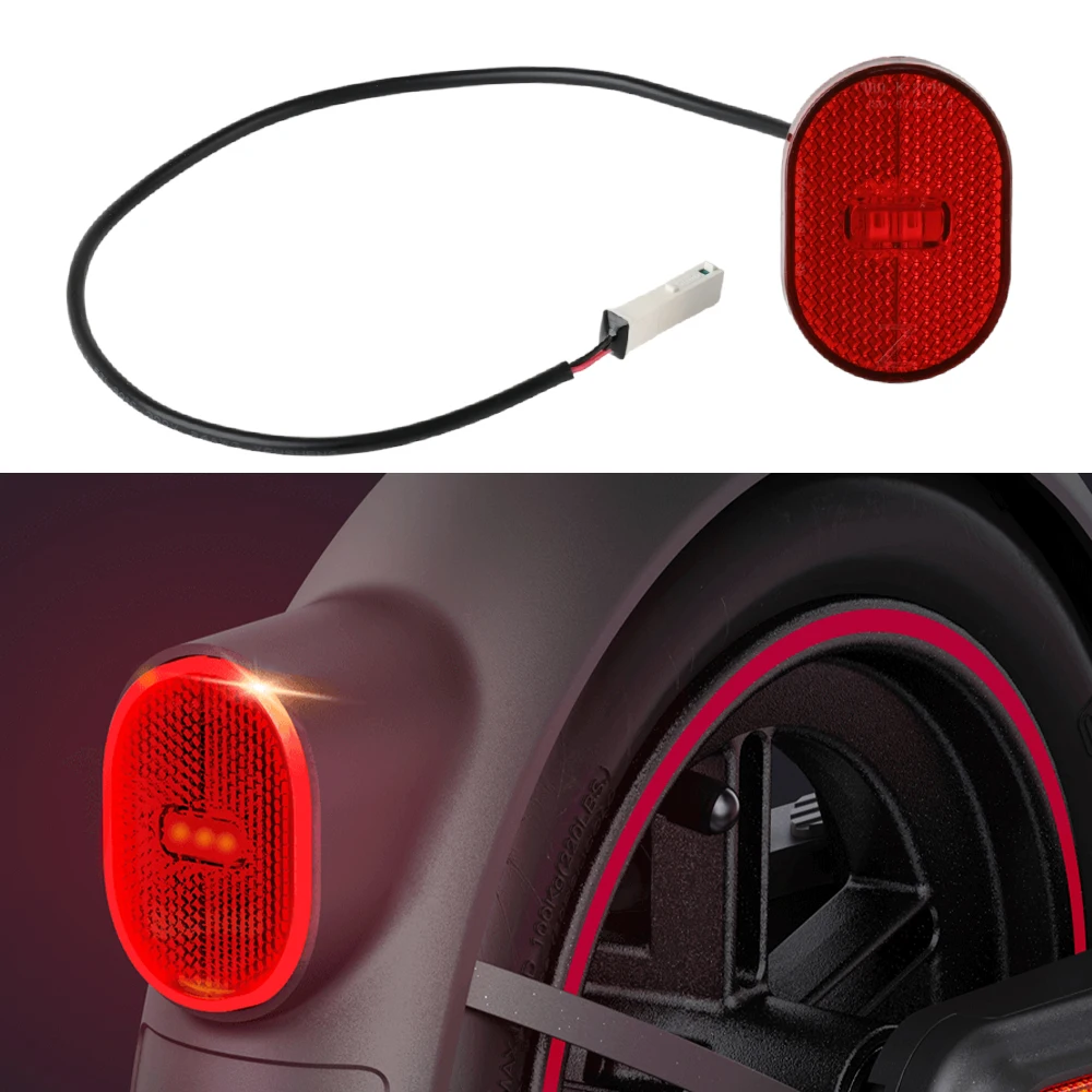 TailLight For Xiaomi Electric Scooter 4 Pro Safety Warning Brake LED Lamp Skateboard Stoplight Mi4 Fender Parts