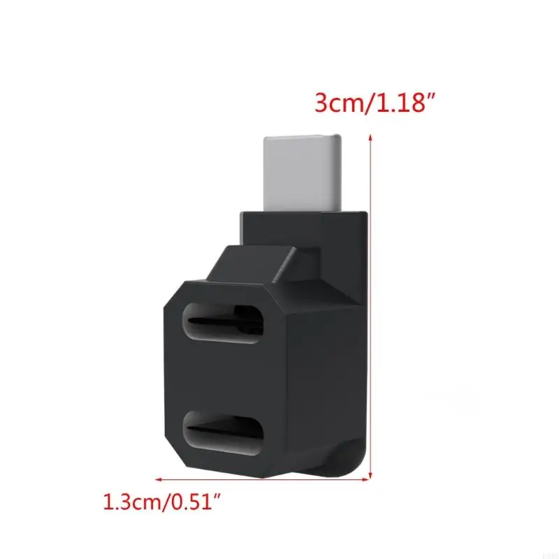 F3MA 2-in-1 Adapter USB C Type-C Male to Female Converter for Steam Deck