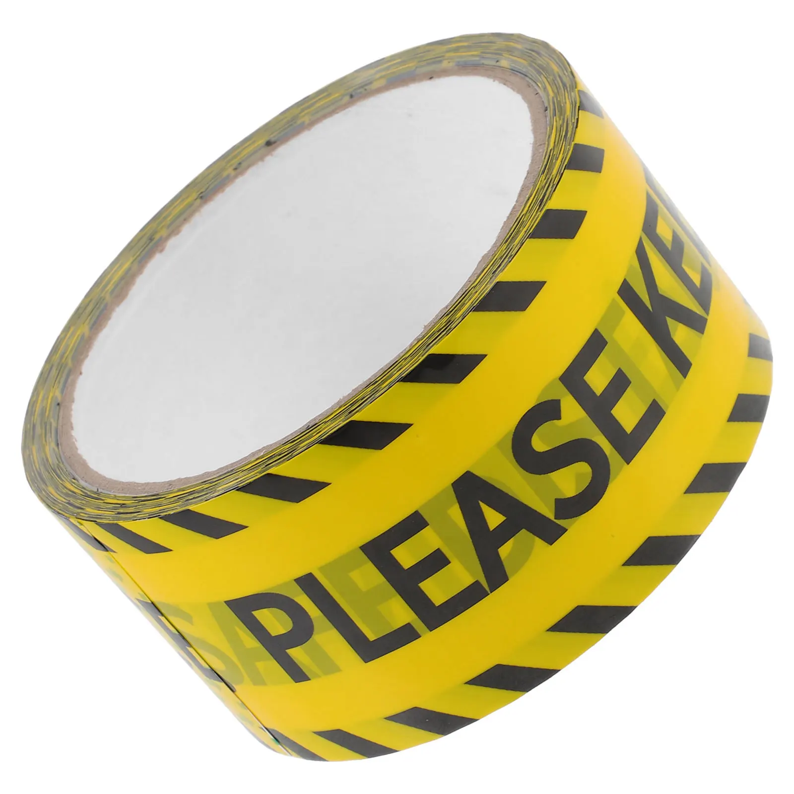 1 Roll Adhesive Warning Tape Construction Durable Warning Sticker Safe Distance Caution Tape Strong Stickiness