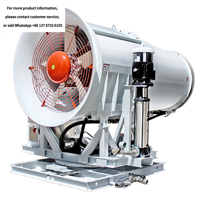 ZT-80 Industrial Fog Sprayer Dust Suppression Machine System For Sale Provided Water Mist System Mquina Industrial De Bloques